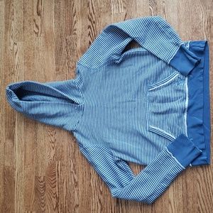 (L) American Eagle Outfitters Striped Nautical Cottagecore Casual 100% Cotton